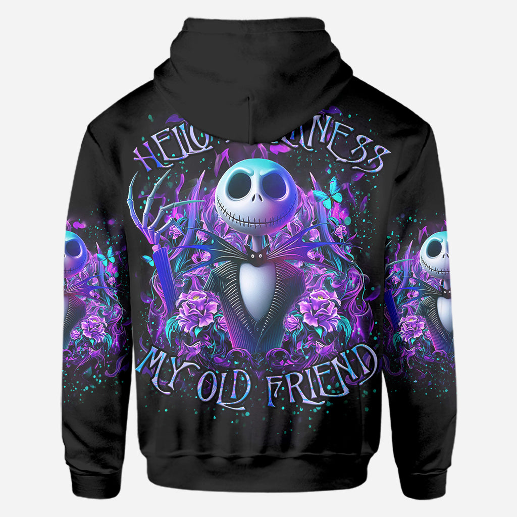 Hello Darkness My Old Friend - Personalized Nightmare All Over Shirt