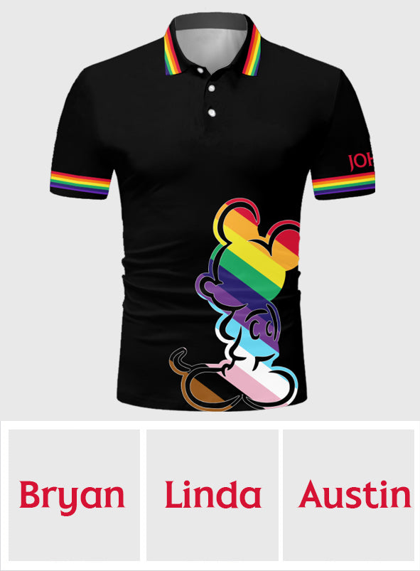 Love Is Love - Personalized LGBT Support Polo Shirt
