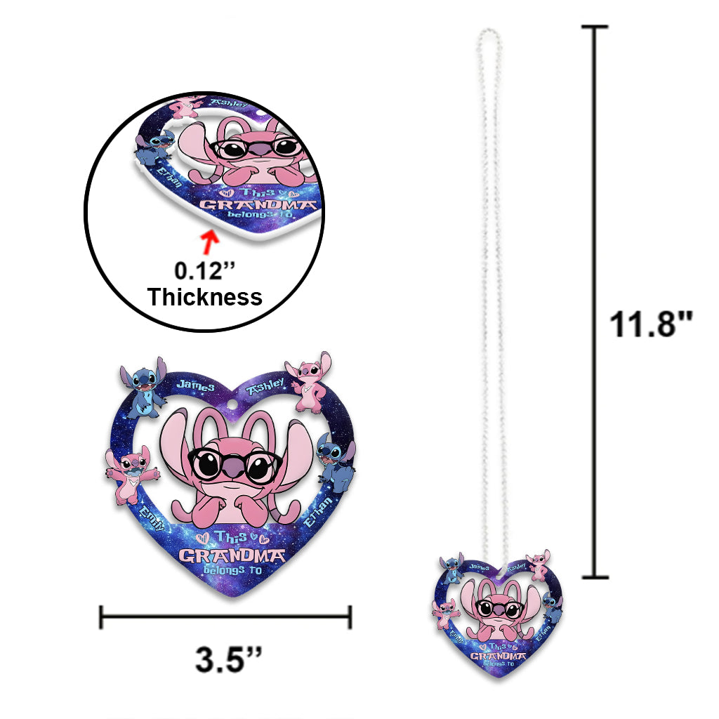 This Grandma Belongs To Custom Any Title - Personalized Ohana Car Ornament