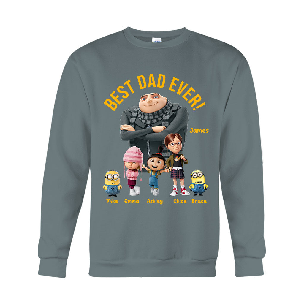 Best Dad Ever - Personalized Father T-shirt And Hoodie