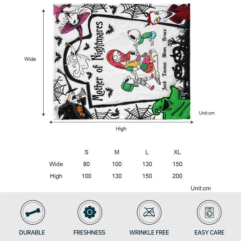 Mother Family Of Nightmares - Personalized Nightmare Blanket