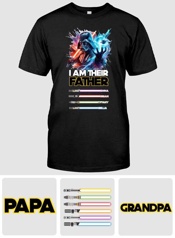 I Am Their Father - Personalized The Force T-shirt And Hoodie