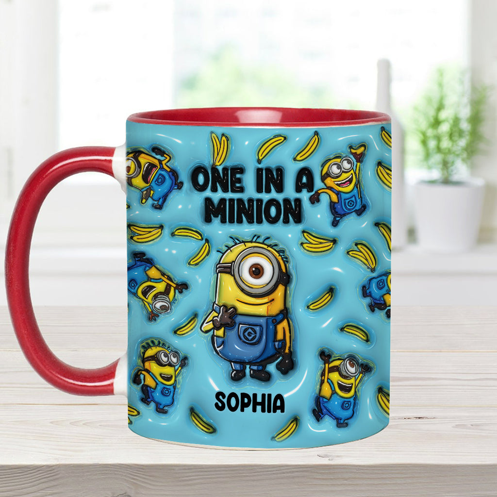 One In A Minion - Personalized Accent Mug