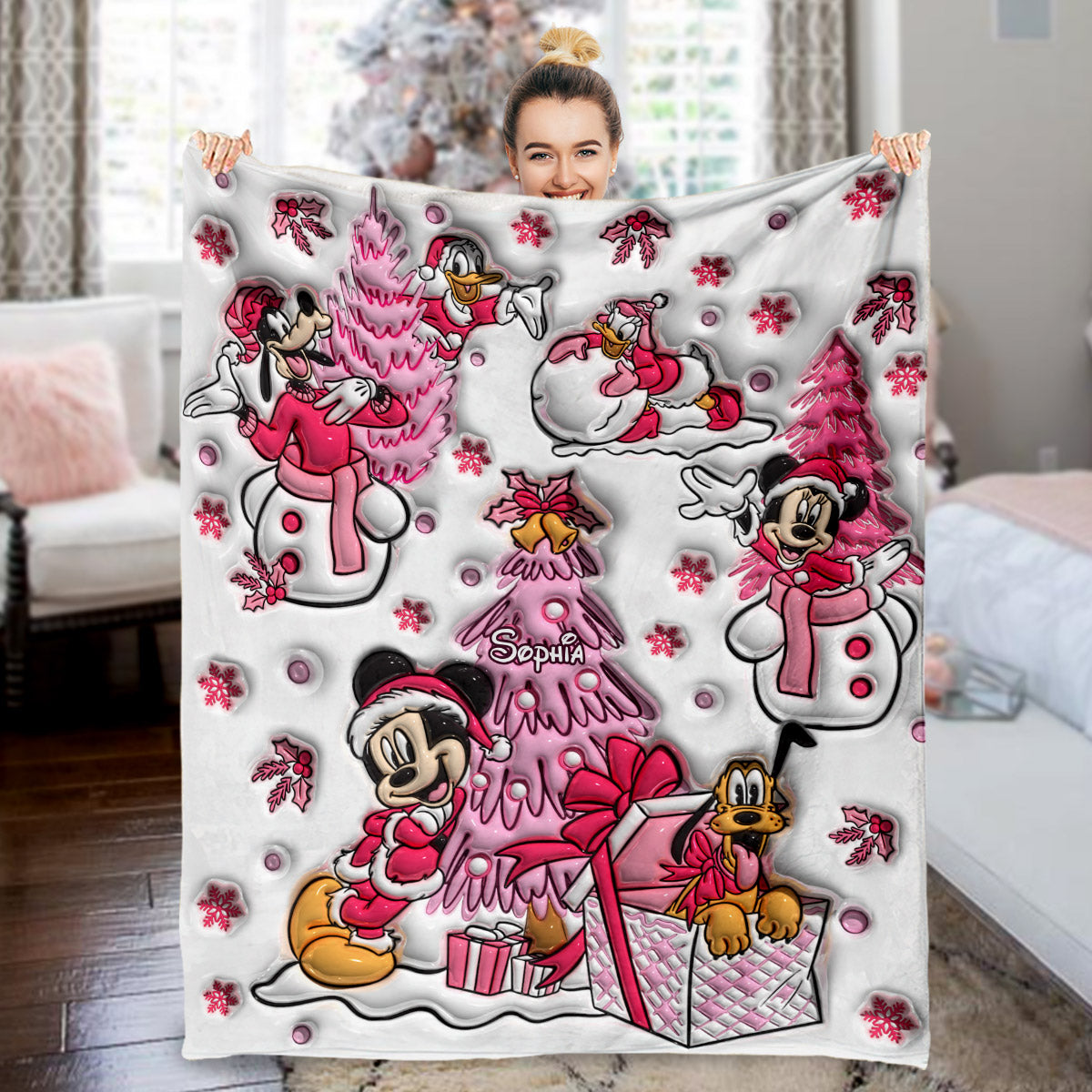 Let It Snow - Personalized Mouse Blanket