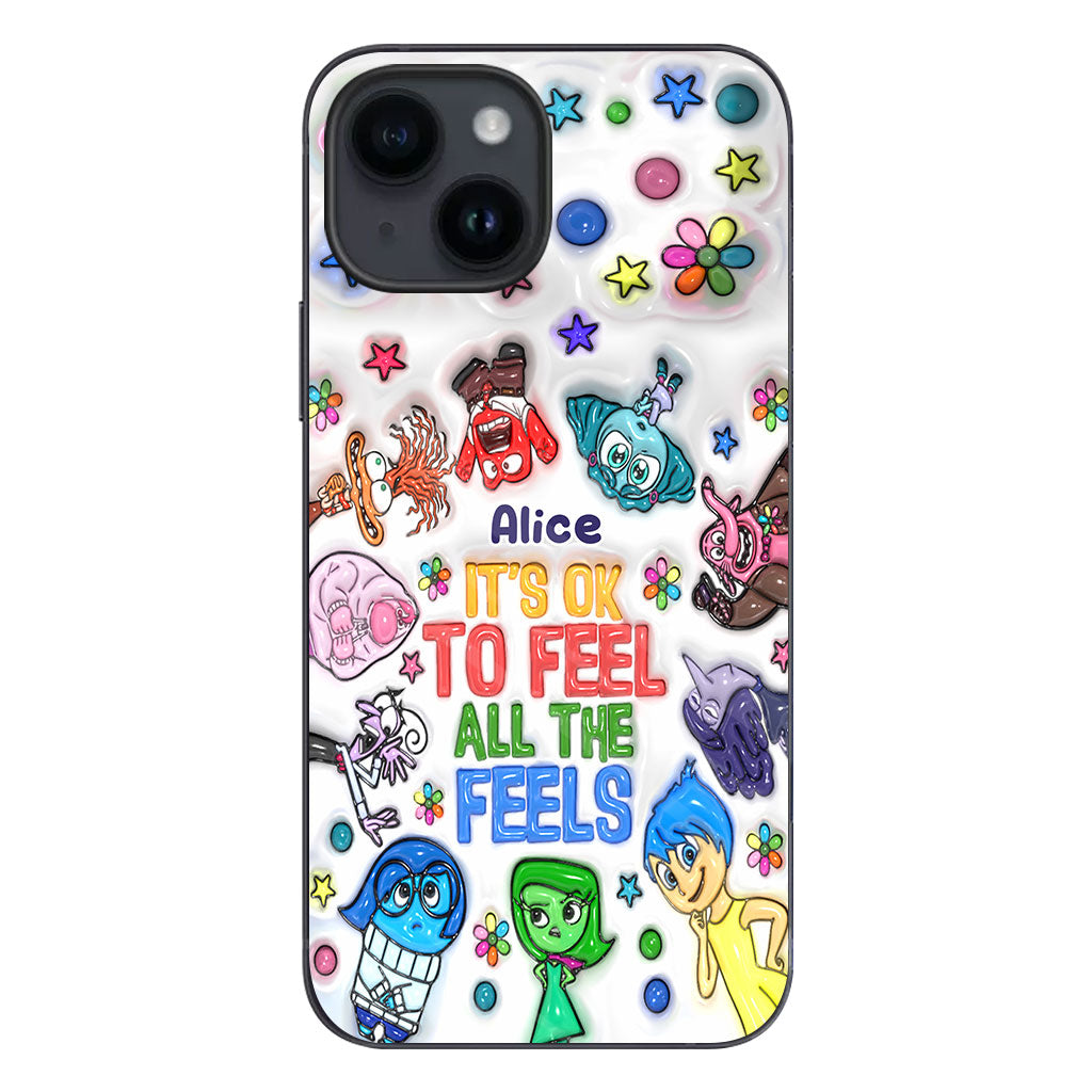 It's Ok To Feel All The Feels - Personalized Phone Case