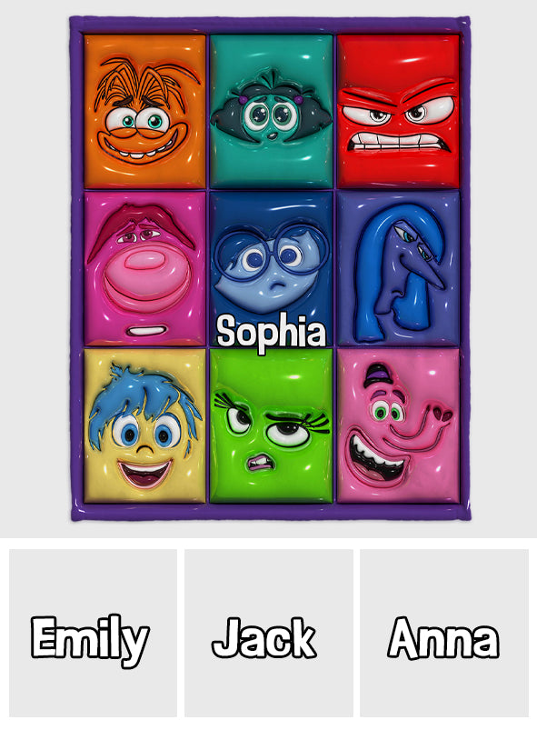 It's Okay To Feel All The Feels - Personalized Blanket