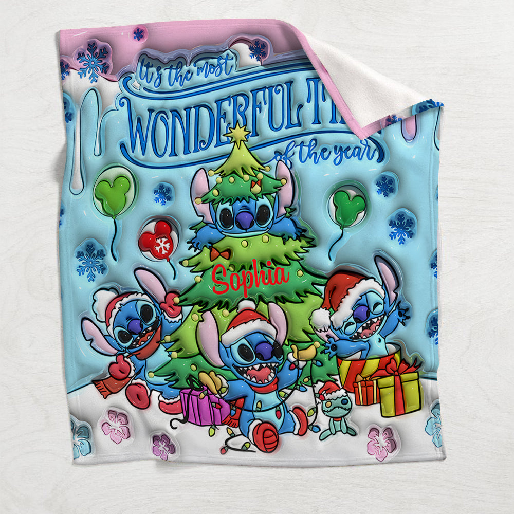 Merry Stitchmas - Personalized Ohana Blanket