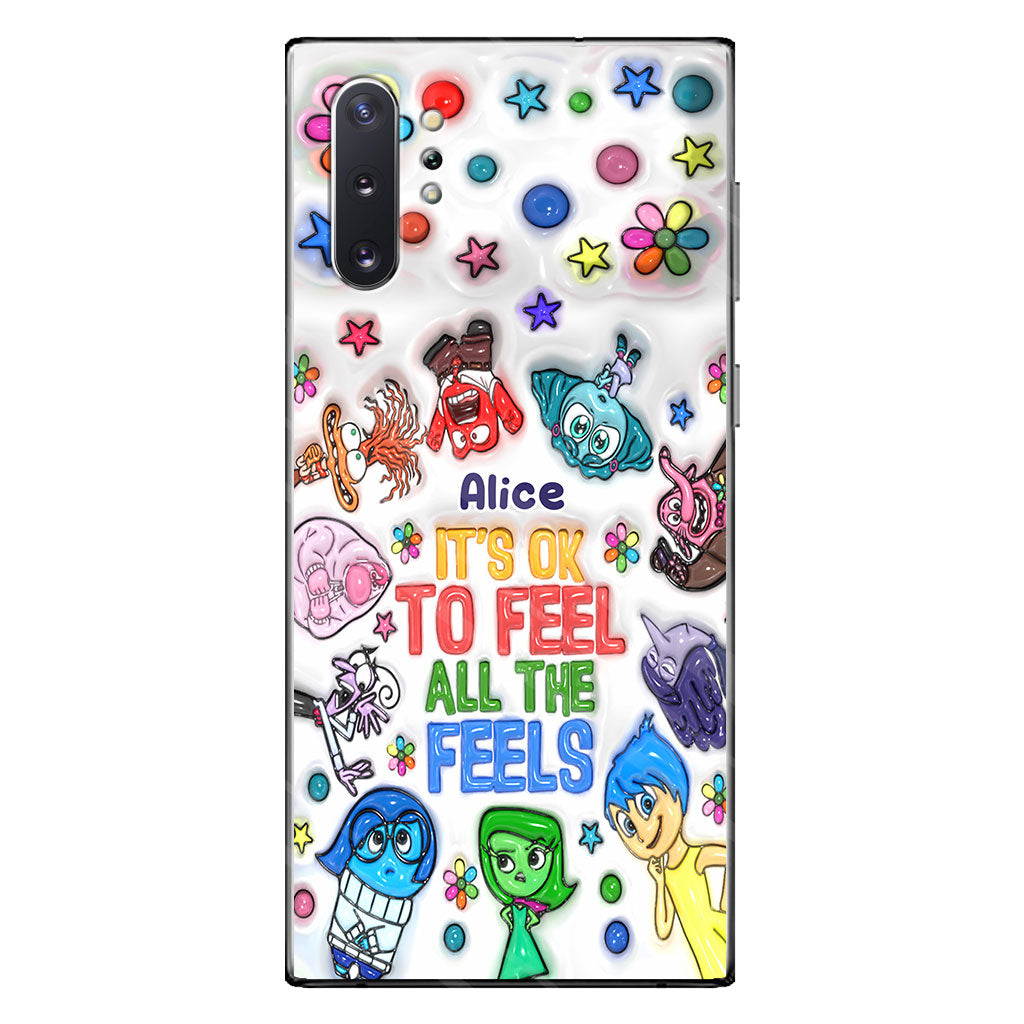 It's Ok To Feel All The Feels - Personalized Phone Case
