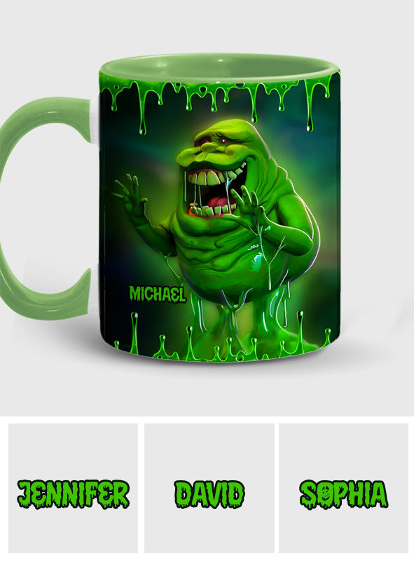 Green Ghost - Personalized Accent Mug