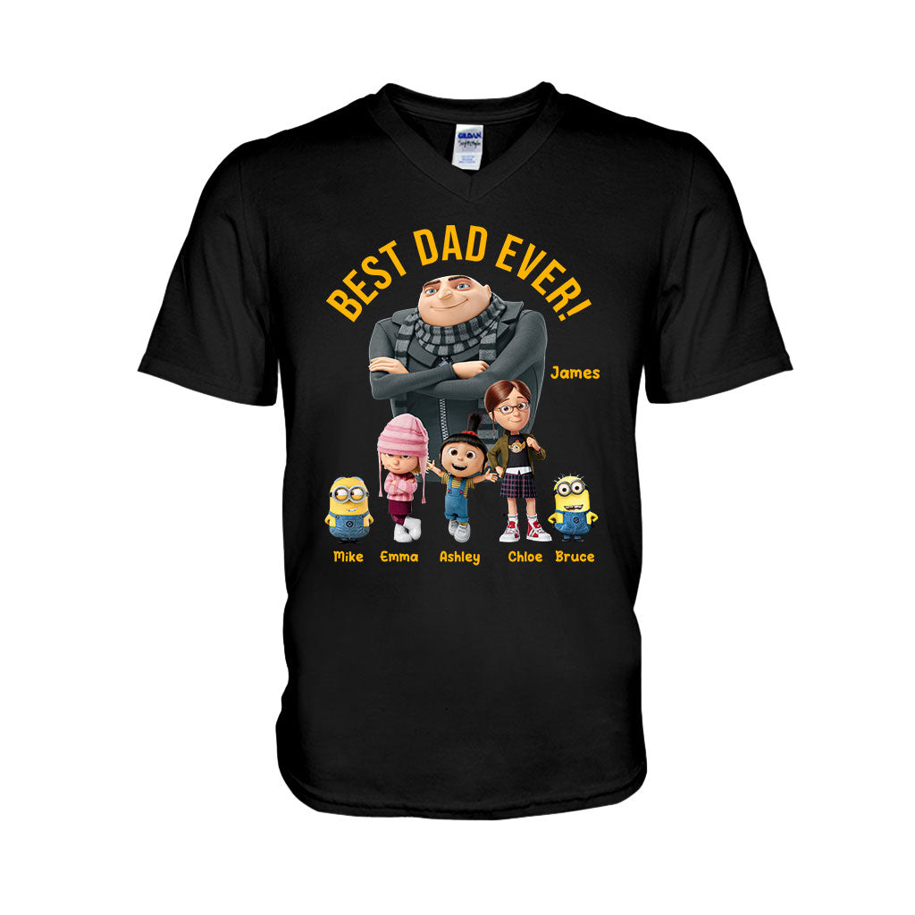 Best Dad Ever - Personalized Father T-shirt And Hoodie
