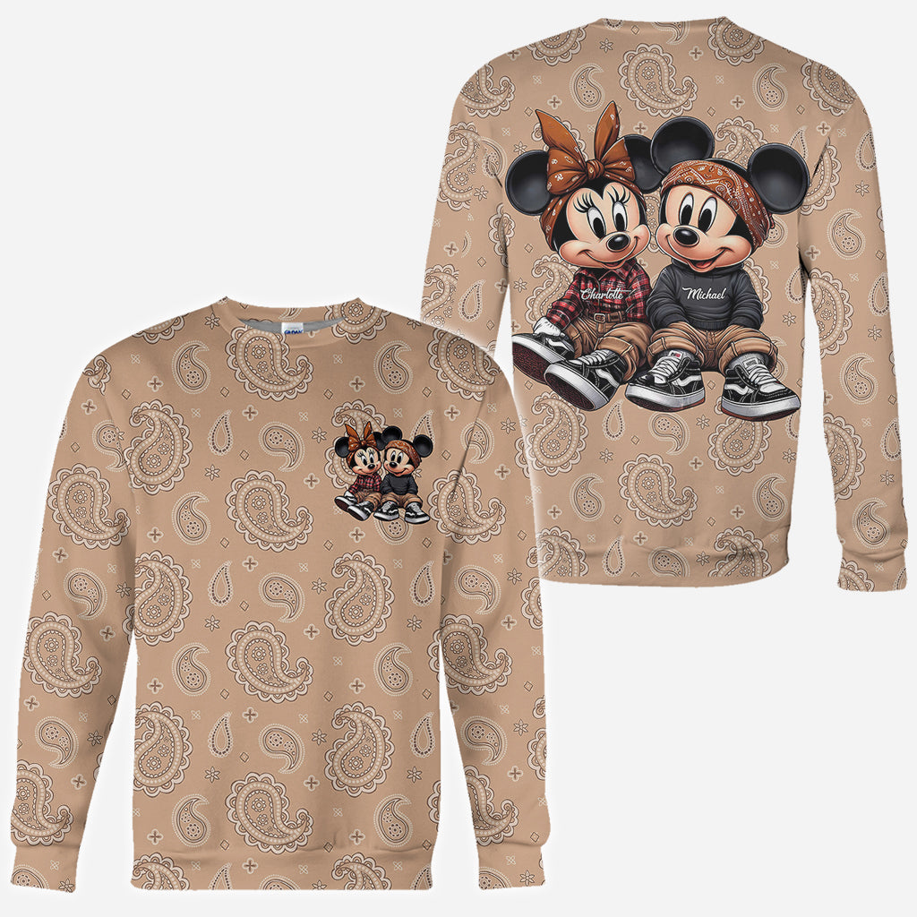 Chicano Mouse Couple - Personalized Mouse All Over Shirt