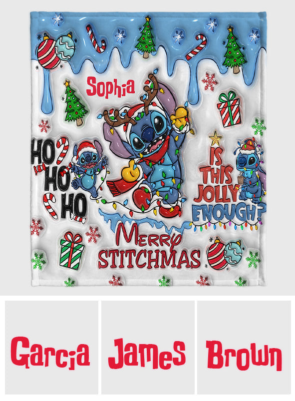 Merry Stichmas - Personalized Ohana Blanket