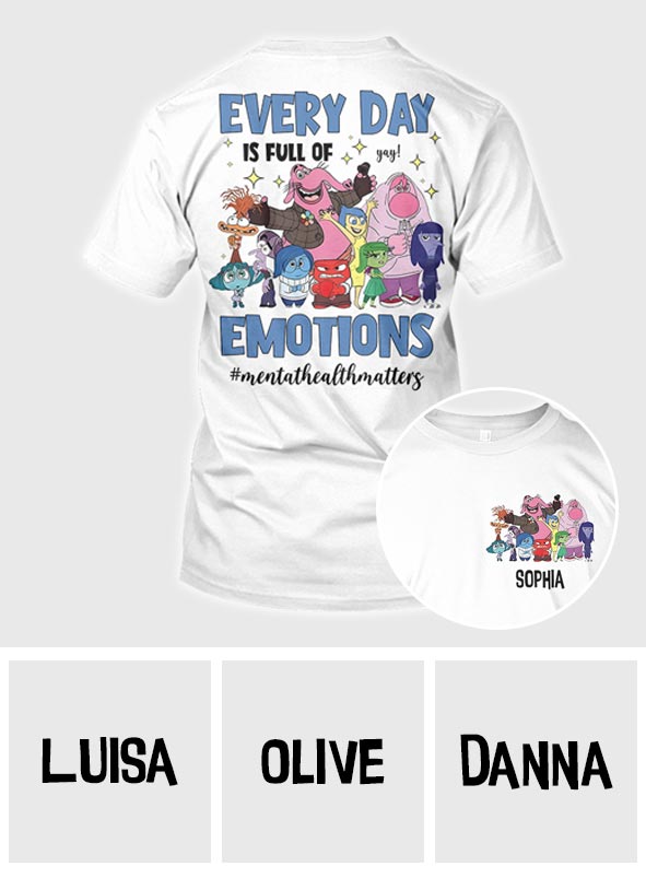 Everyday Is Full Of Emotions - Personalized All Over Shirt