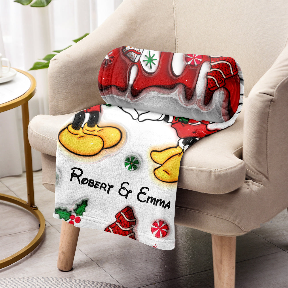 Christmas Together - Personalized Mouse Blanket