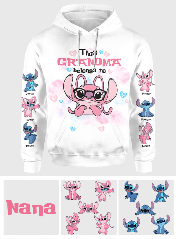 This Grandma Belongs To Custom Any Title - Personalized Ohana All Over Shirt