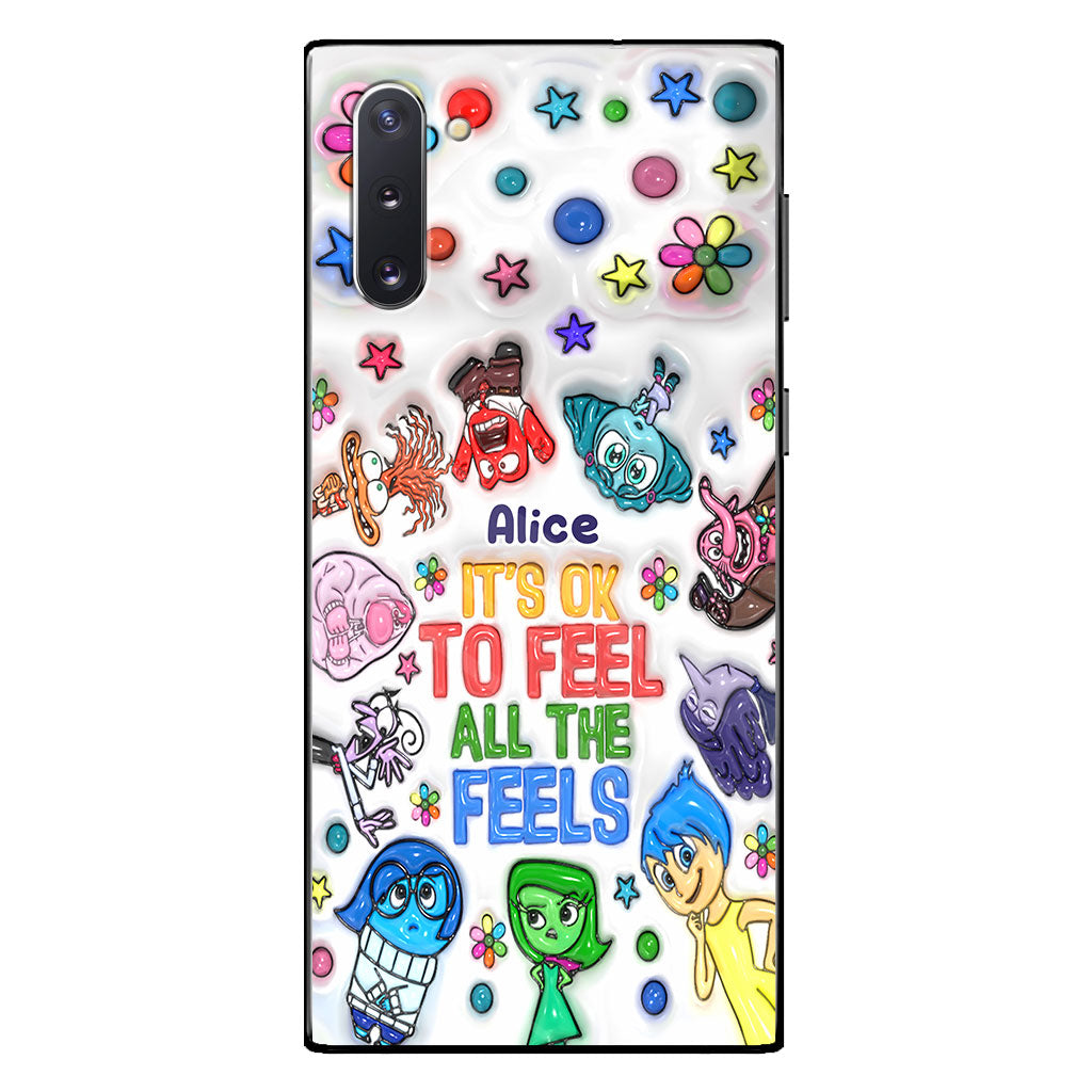It's Ok To Feel All The Feels - Personalized Phone Case