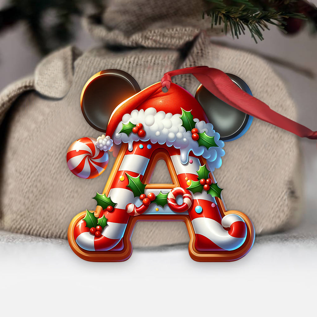 Mouse Ears Custom Alphabet - Personalized Mouse Ornament