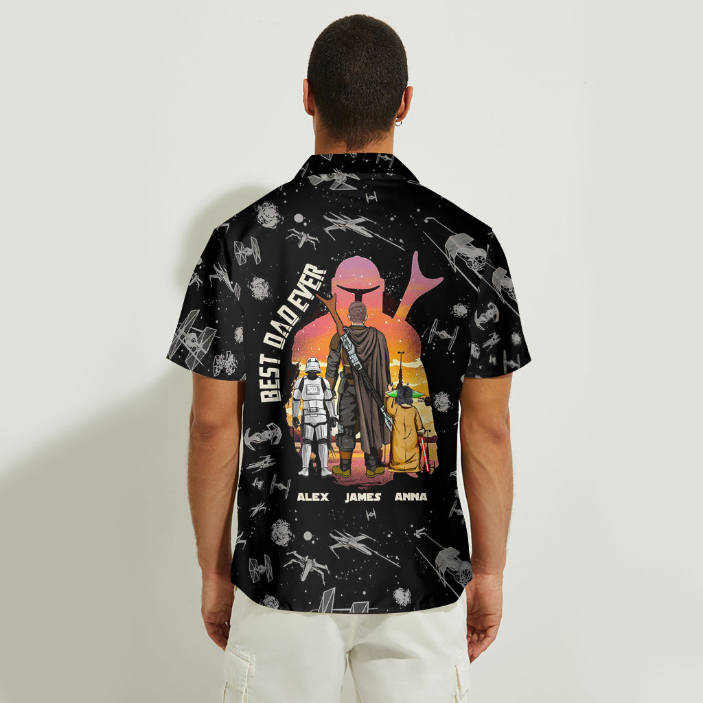 Dadalorian Best Dad Ever - Personalized The Force Hawaiian Shirt