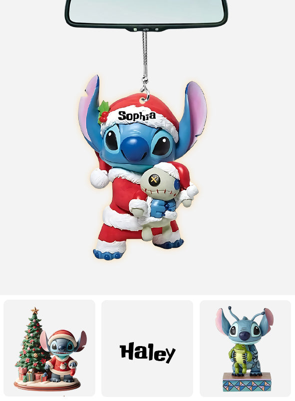 Merry Stitchmas - Personalized Ohana Car Ornament