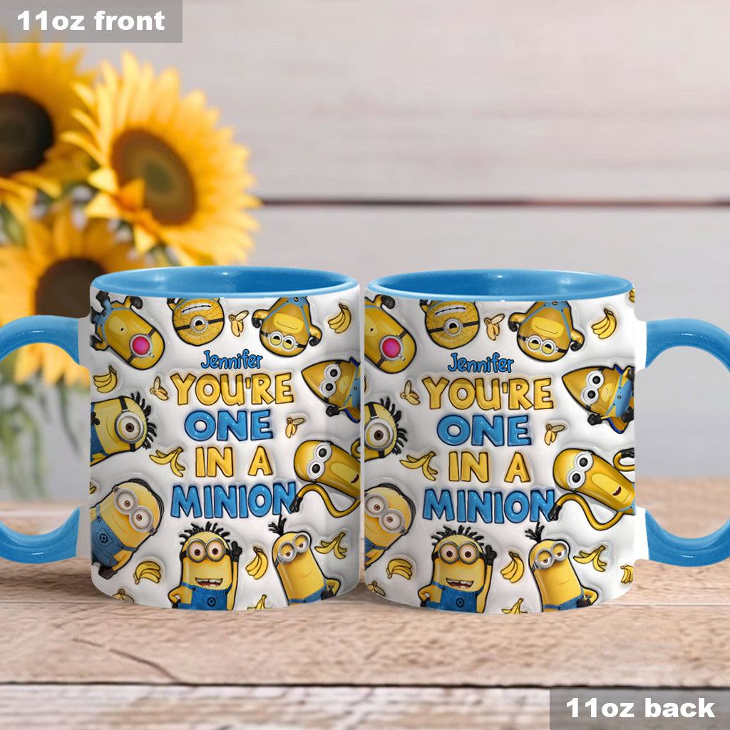 You're One In A Minion - Personalized Accent Mug