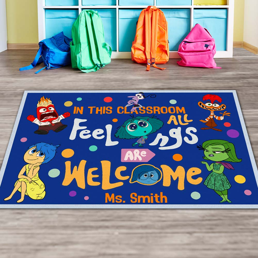 In This Classroom All Feelings Are Welcome - Personalized Doormat