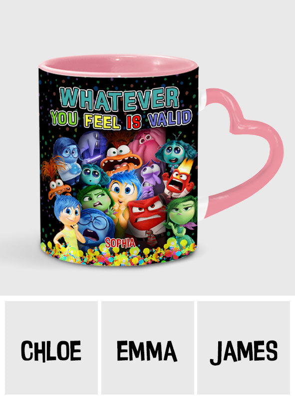 You're Valid - Personalized Heart Handle Mug