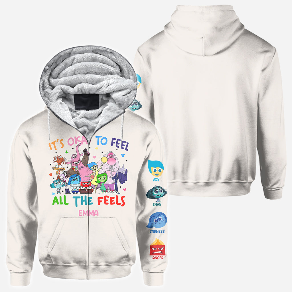 It's Ok To Feel All The Feels - Personalized All Over Shirt