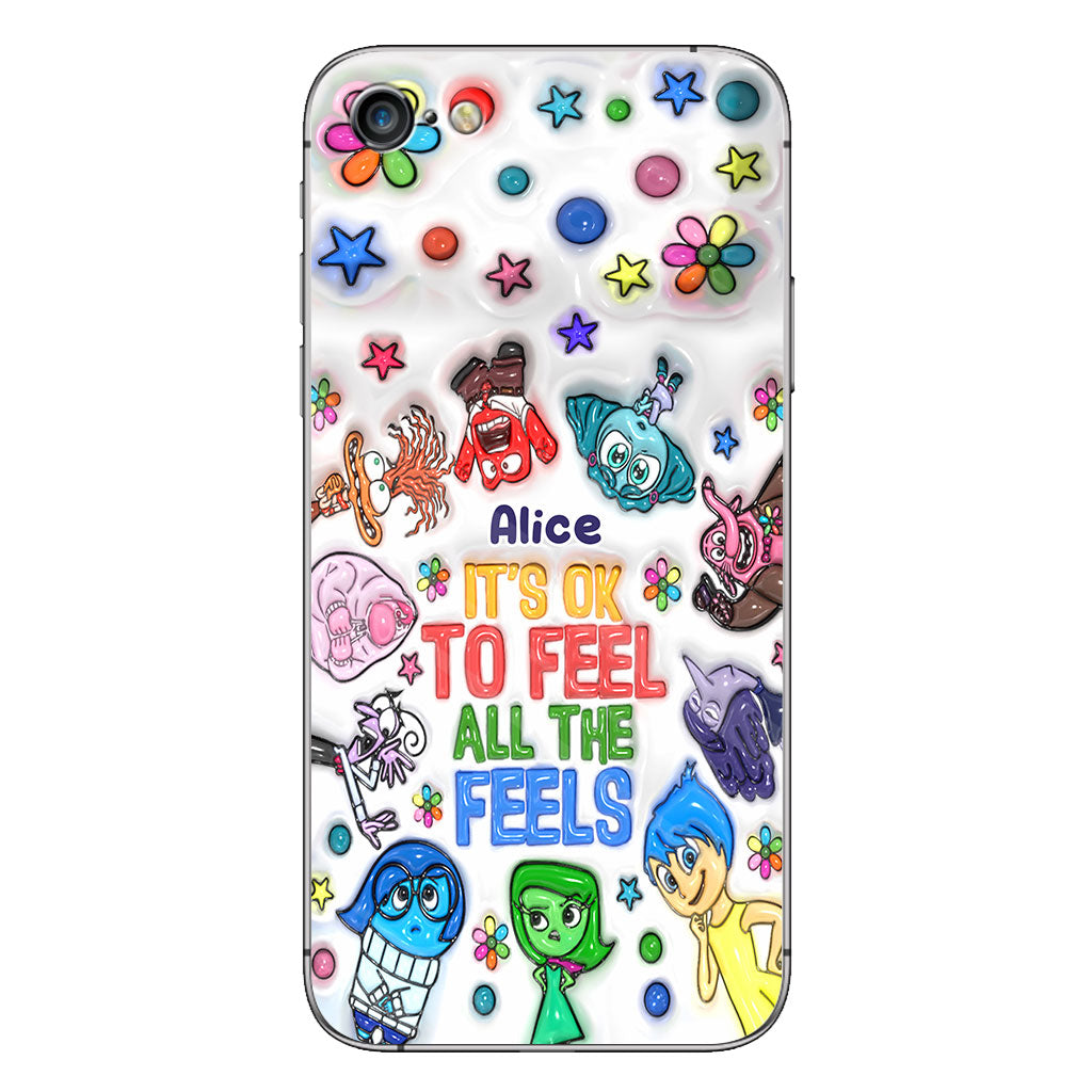 It's Ok To Feel All The Feels - Personalized Phone Case