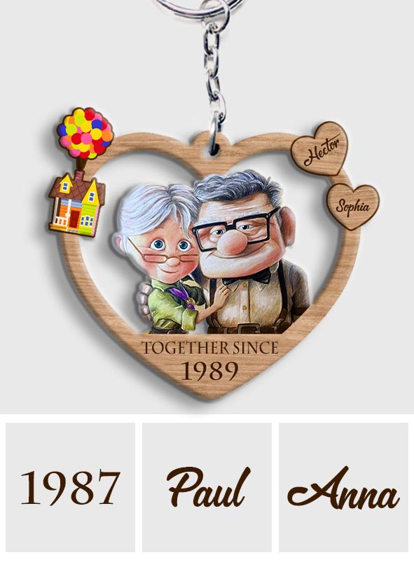 Together Since - Personalized Couple Keychain