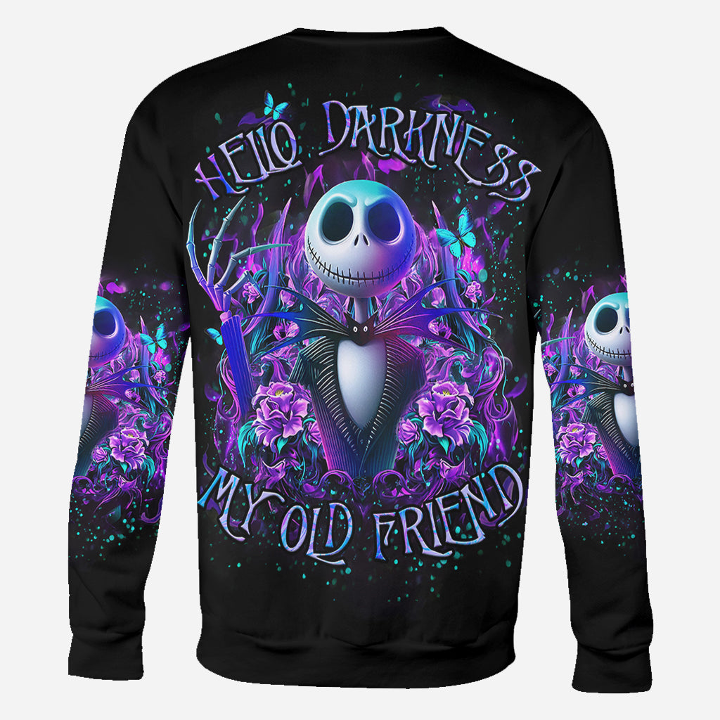 Hello Darkness My Old Friend - Personalized Nightmare All Over Shirt