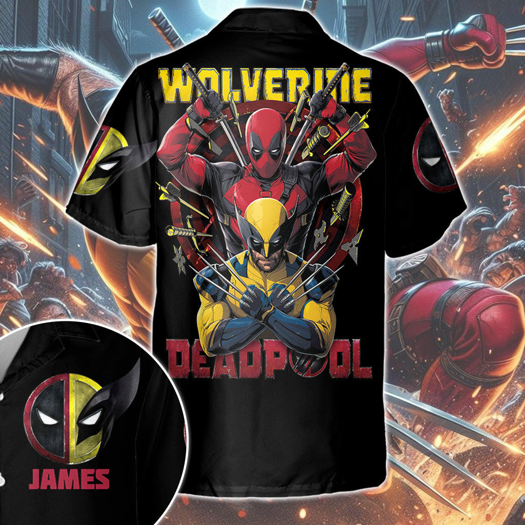 Red & Yellow Hero - Personalized The Psychopath Hawaiian Shirt