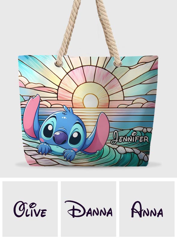 Beautiful Ohana - Personalized Ohana Beach Bag