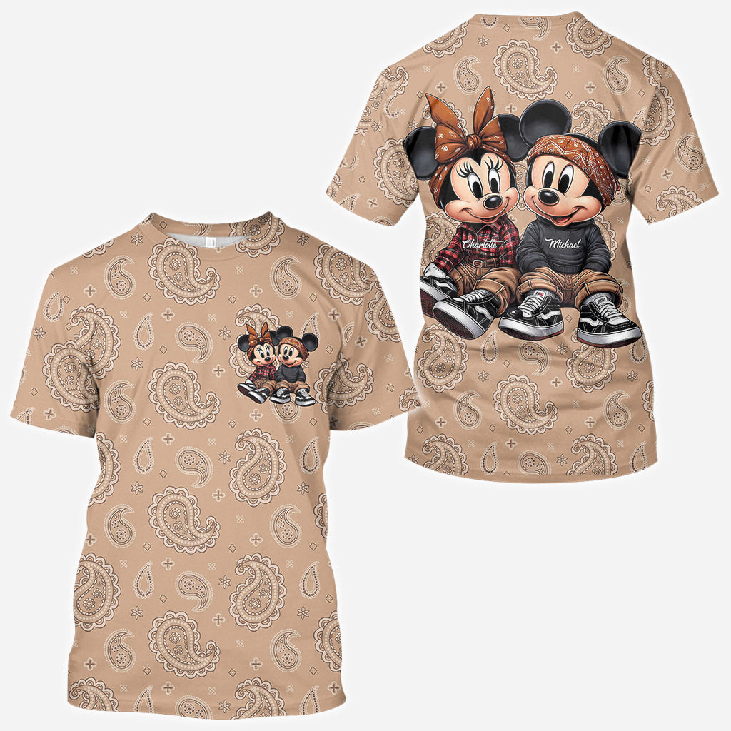 Chicano Mouse Couple - Personalized Mouse All Over Shirt