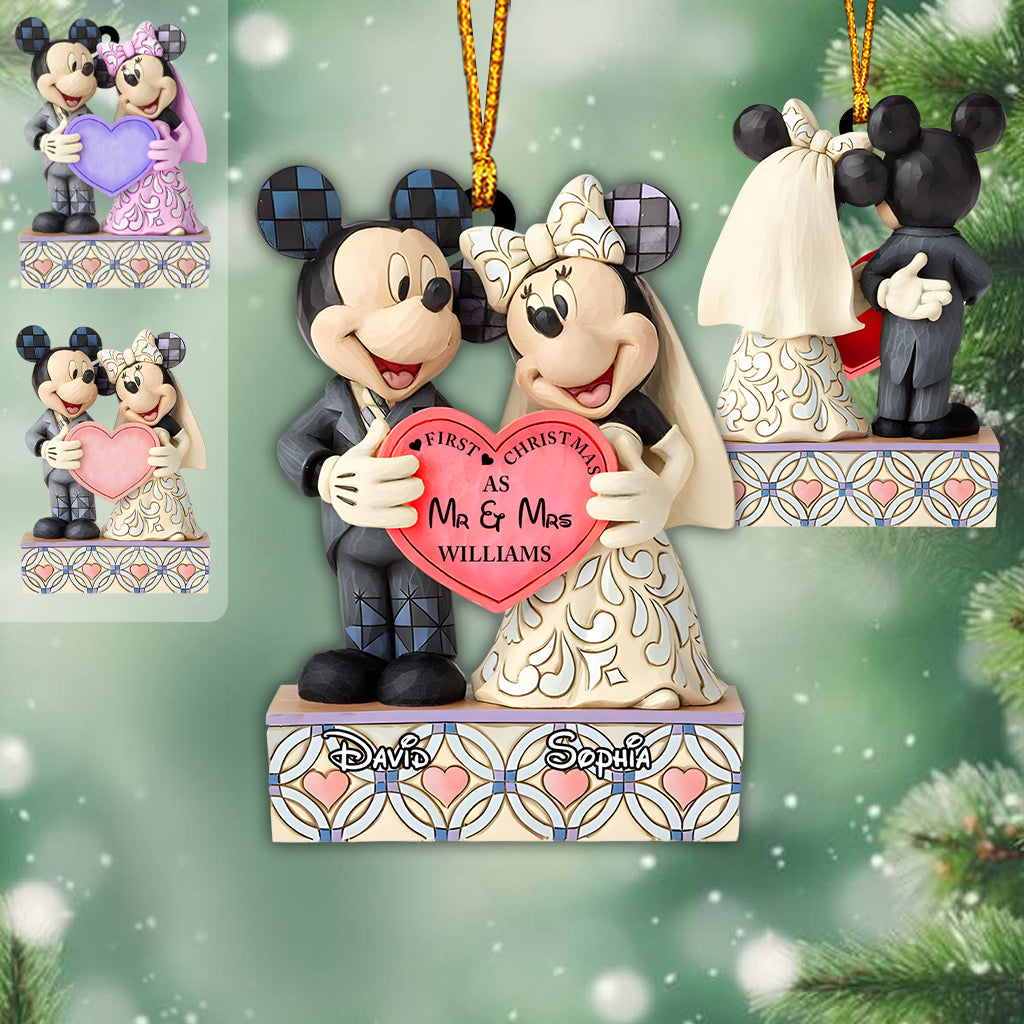 First Christmas Couple - Personalized Mouse Ornament