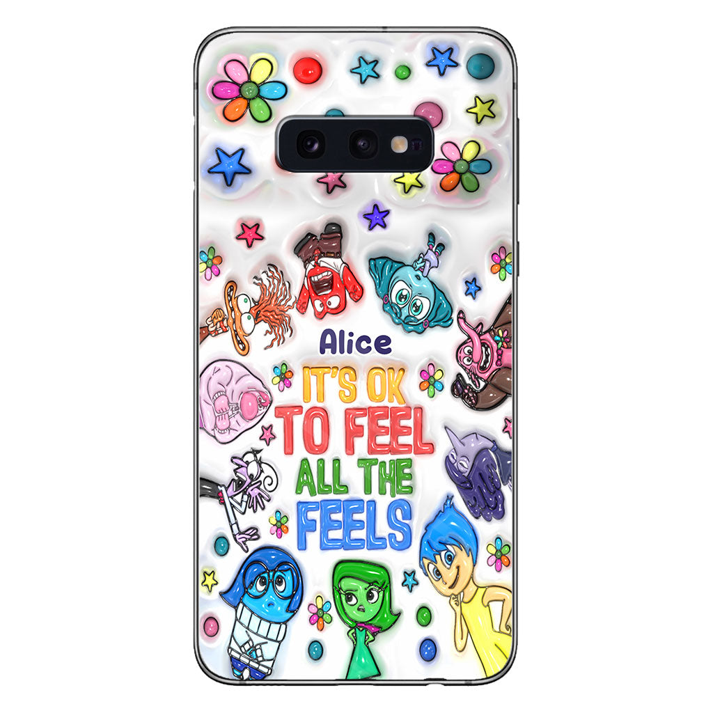 It's Ok To Feel All The Feels - Personalized Phone Case