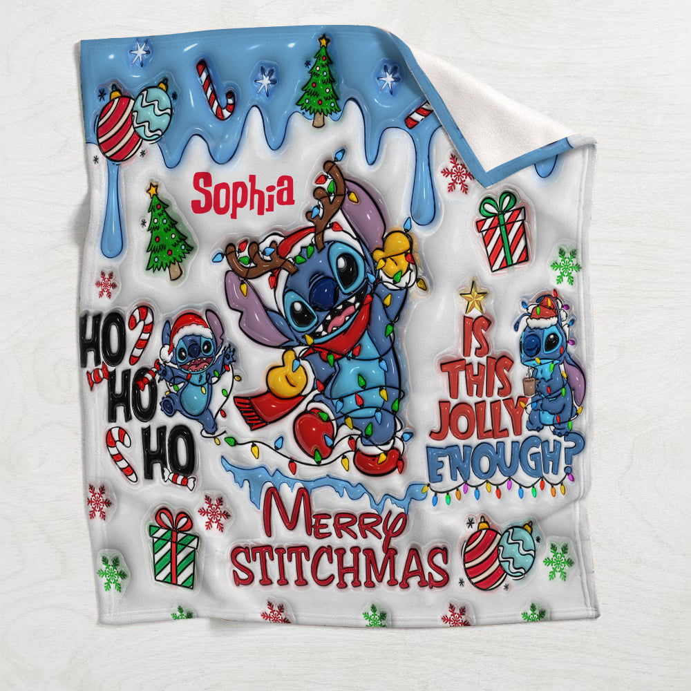 Merry Stichmas - Personalized Ohana Blanket