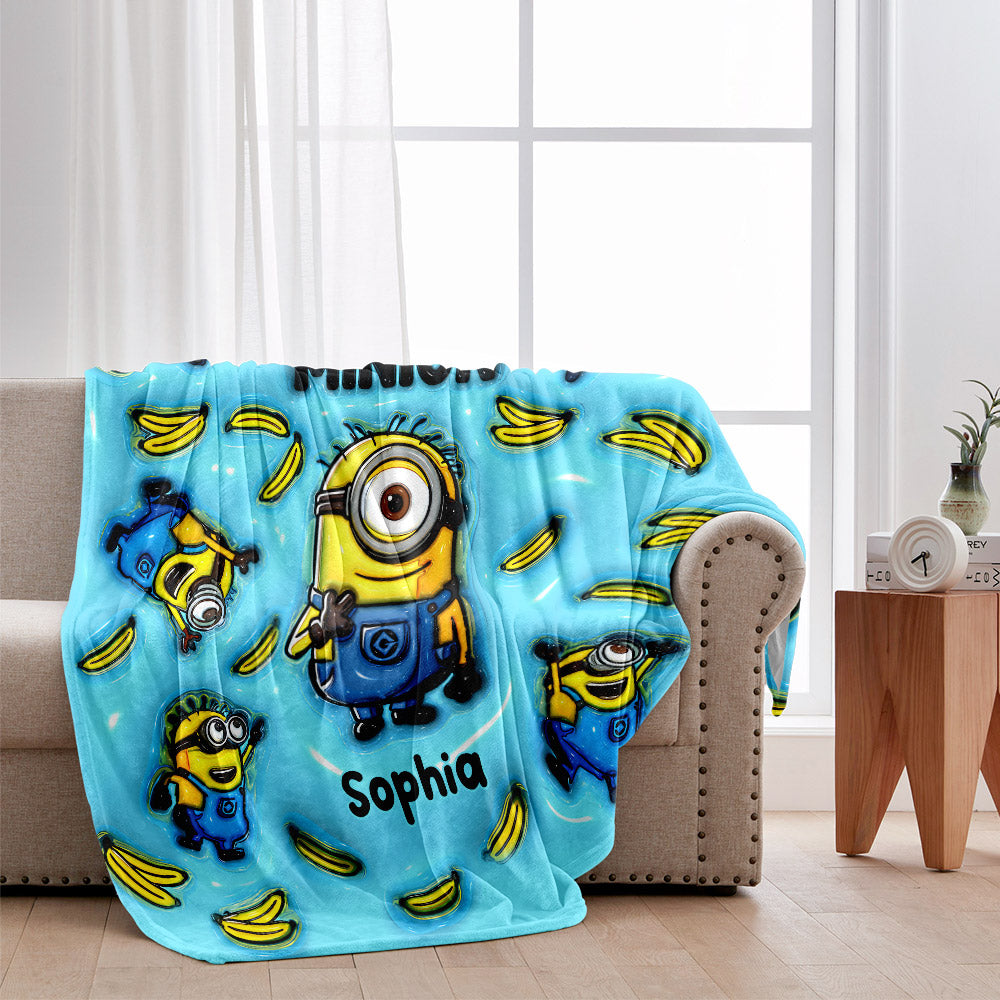 One In A Minion - Personalized Blanket