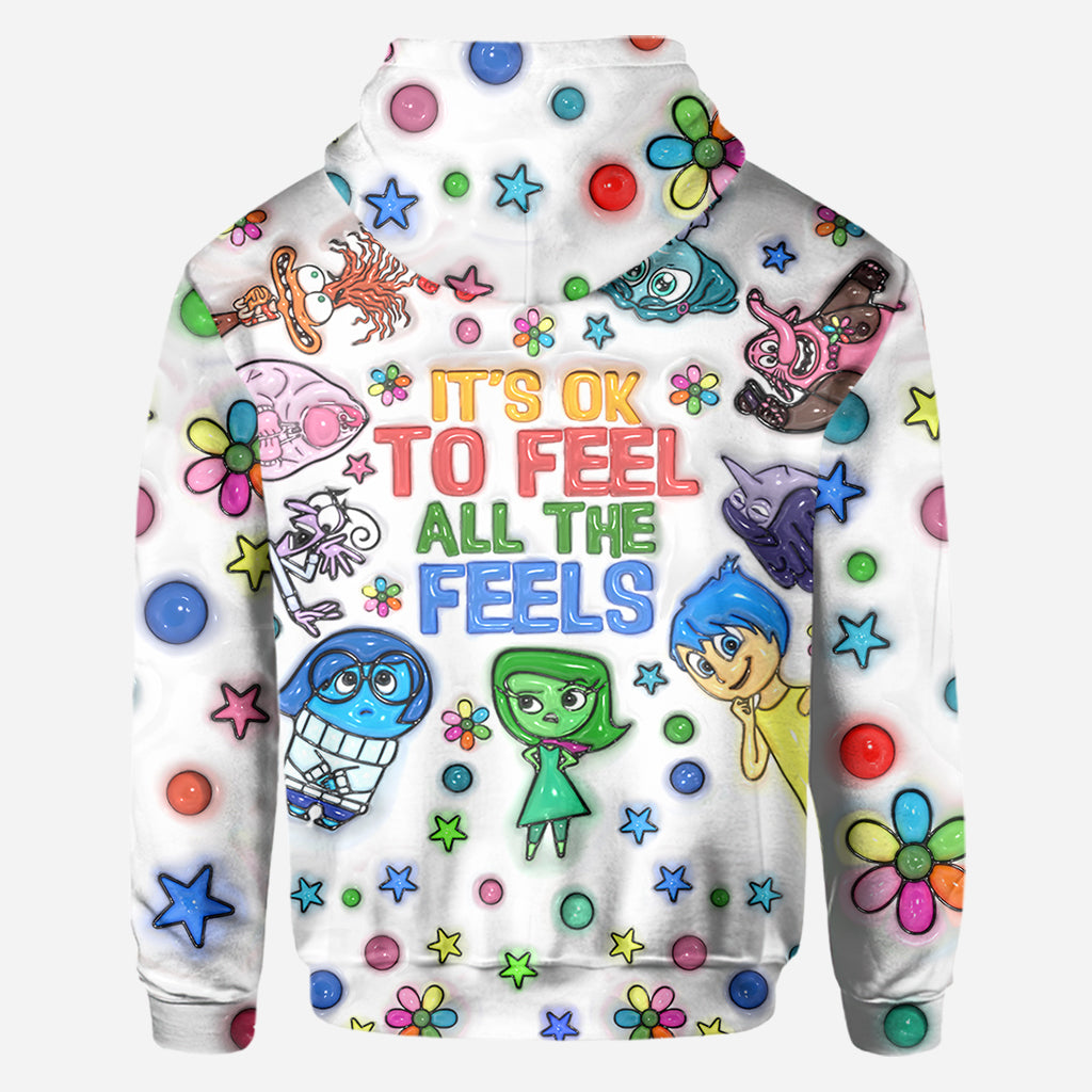 It's Ok To Feel All The Feels - Personalized All Over Shirt