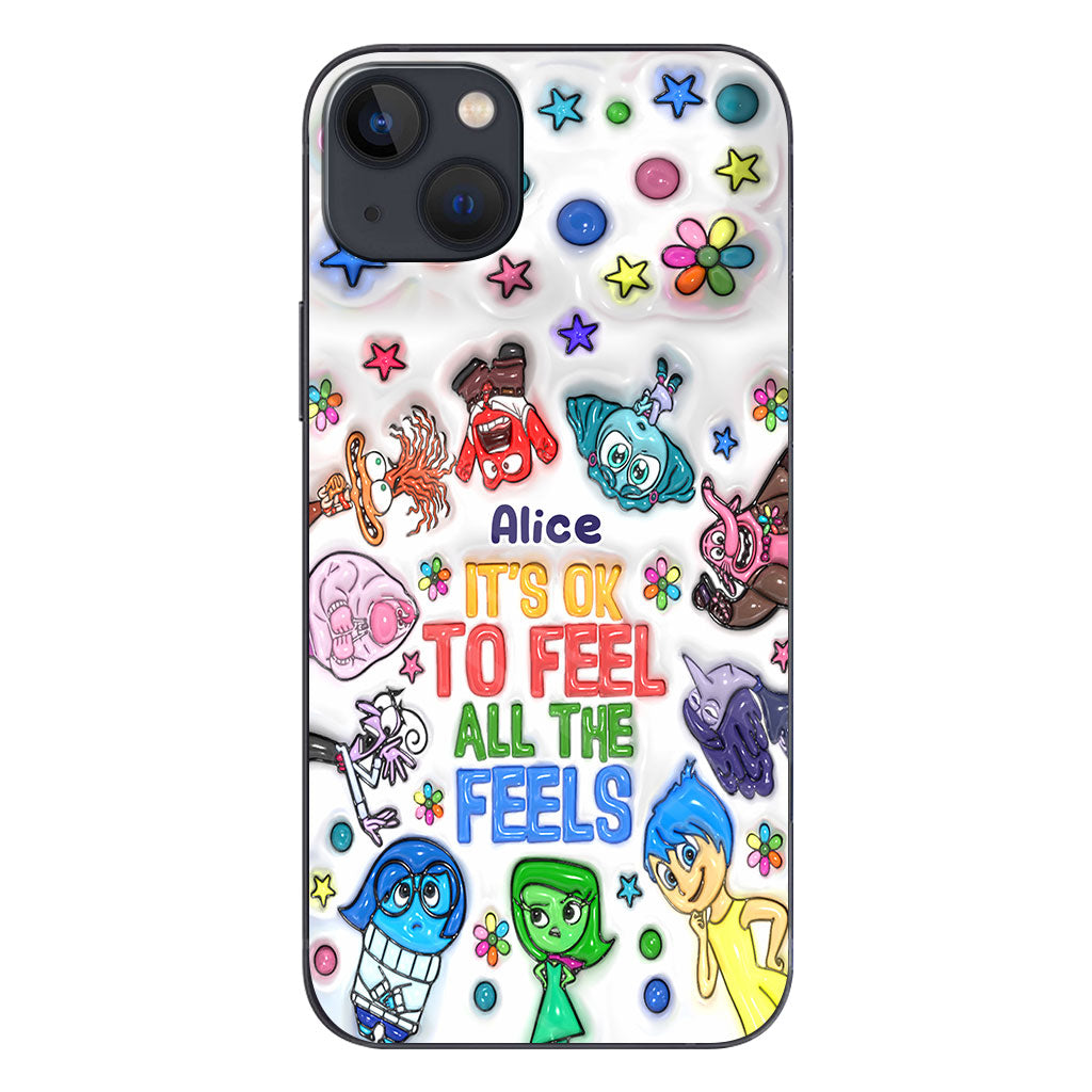 It's Ok To Feel All The Feels - Personalized Phone Case
