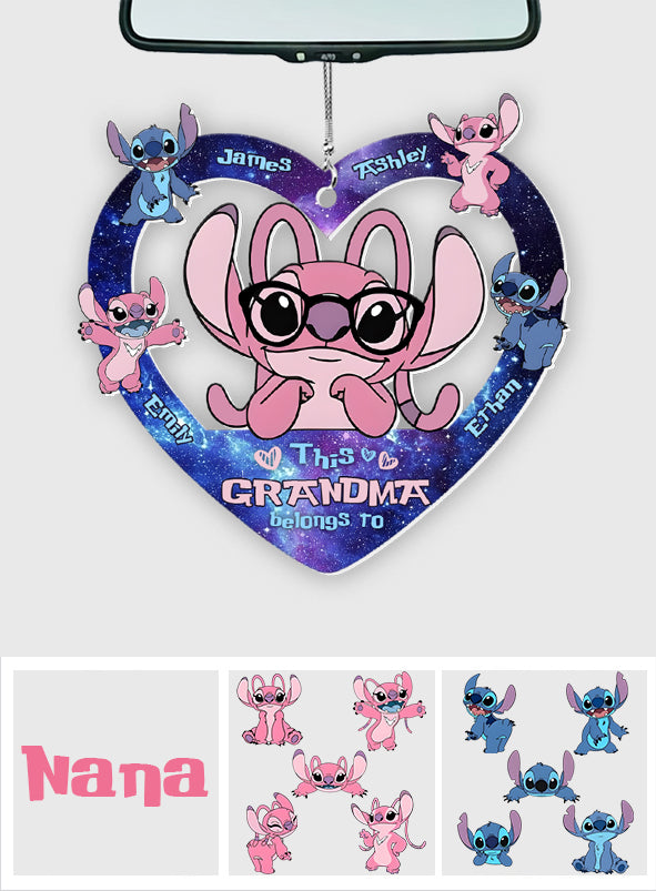 This Grandma Belongs To Custom Any Title - Personalized Ohana Car Ornament