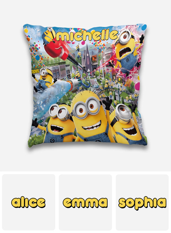 Having Fun - Personalized Throw Pillow