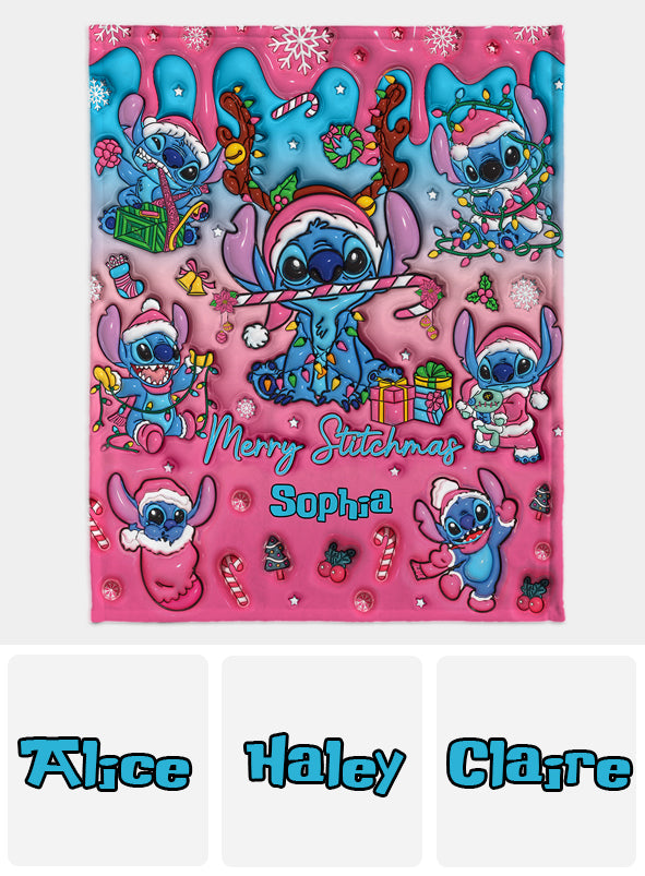 Merry Stitchmas - Personalized Ohana Blanket