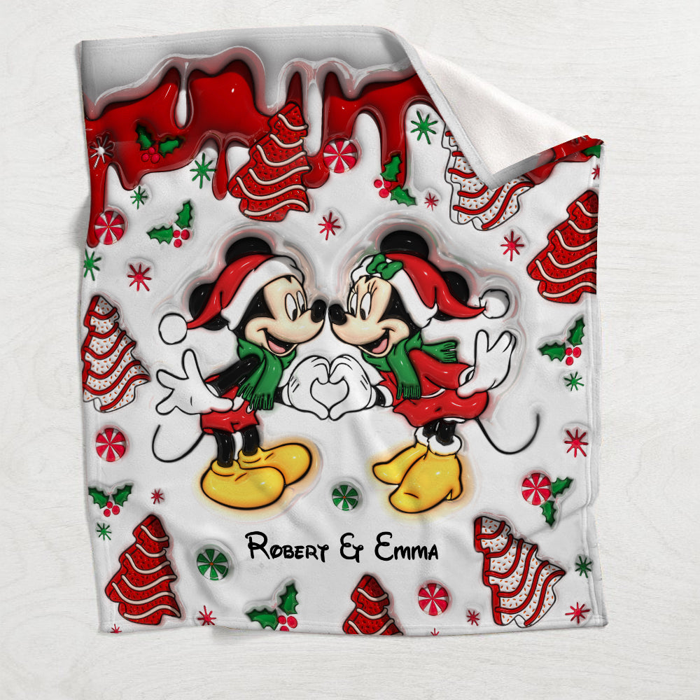 Christmas Together - Personalized Mouse Blanket