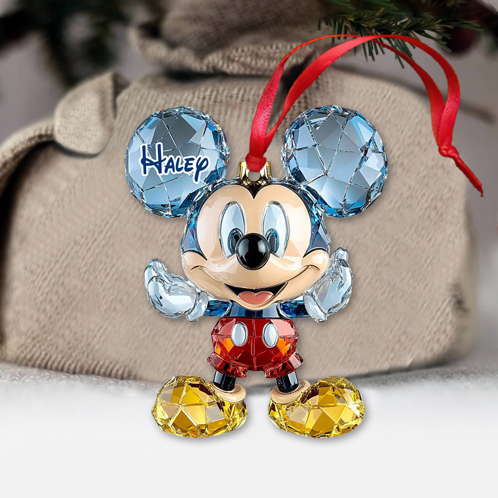 Cute Mouse Ears - Personalized Mouse Transparent Ornament