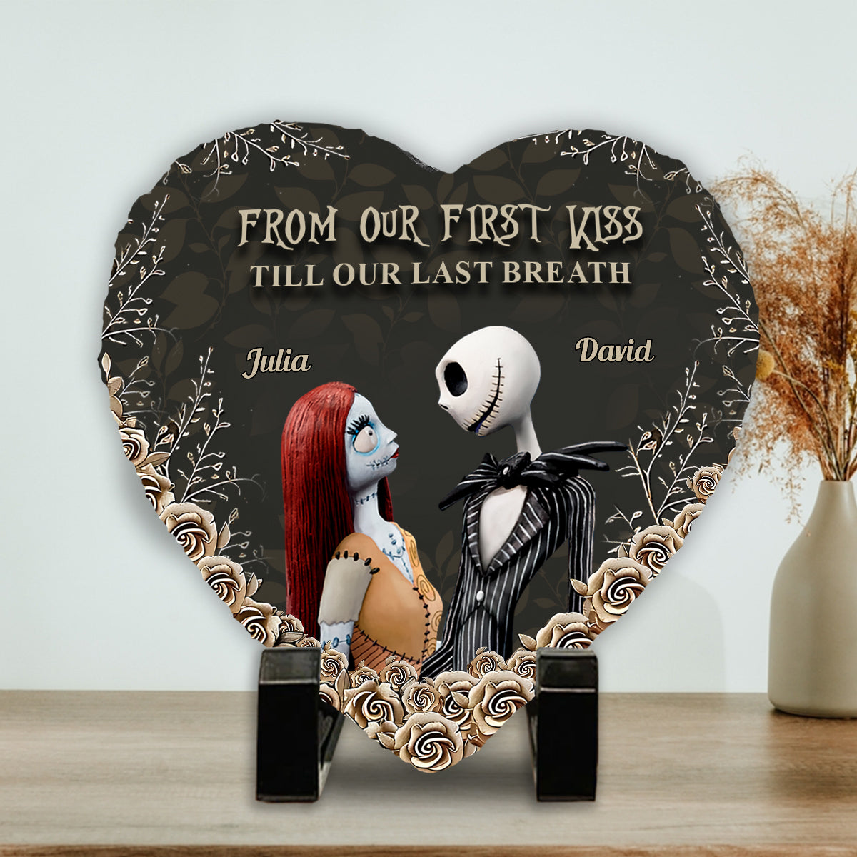 I See Your Scars - Personalized Nightmare Heart Shaped Stone