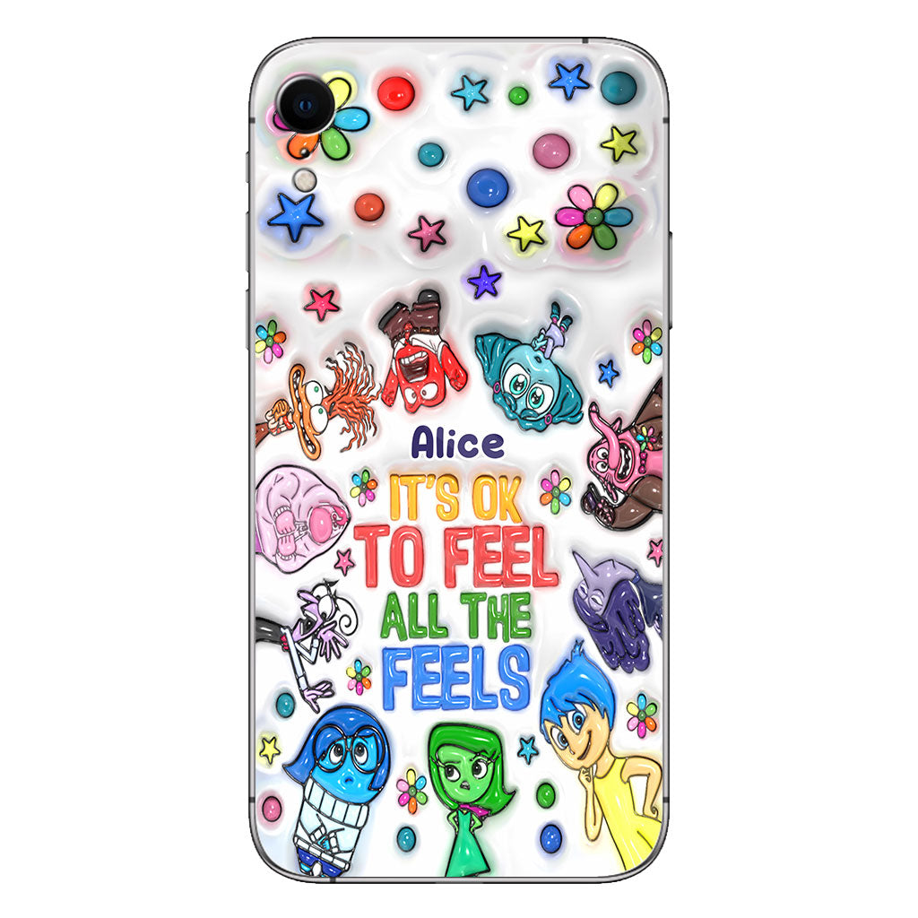 It's Ok To Feel All The Feels - Personalized Phone Case