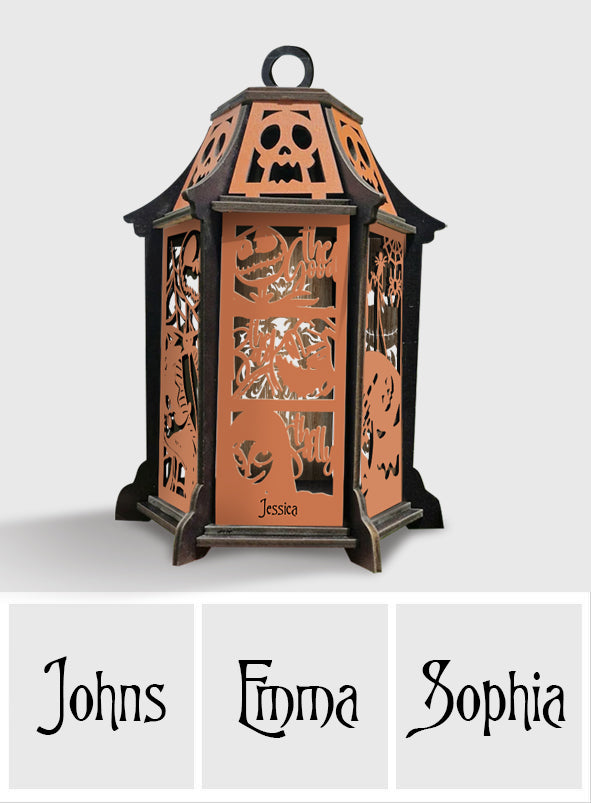 Hello Darkness - Personalized Nightmare Laser Cut Lantern