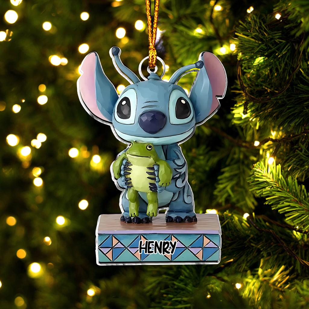 Hello Stichmas - Personalized Ohana Custom Shaped Ornament