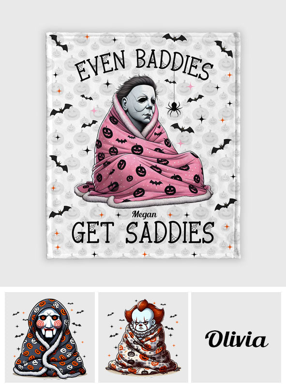 Even Baddies Get Saddies - Personalized Blanket