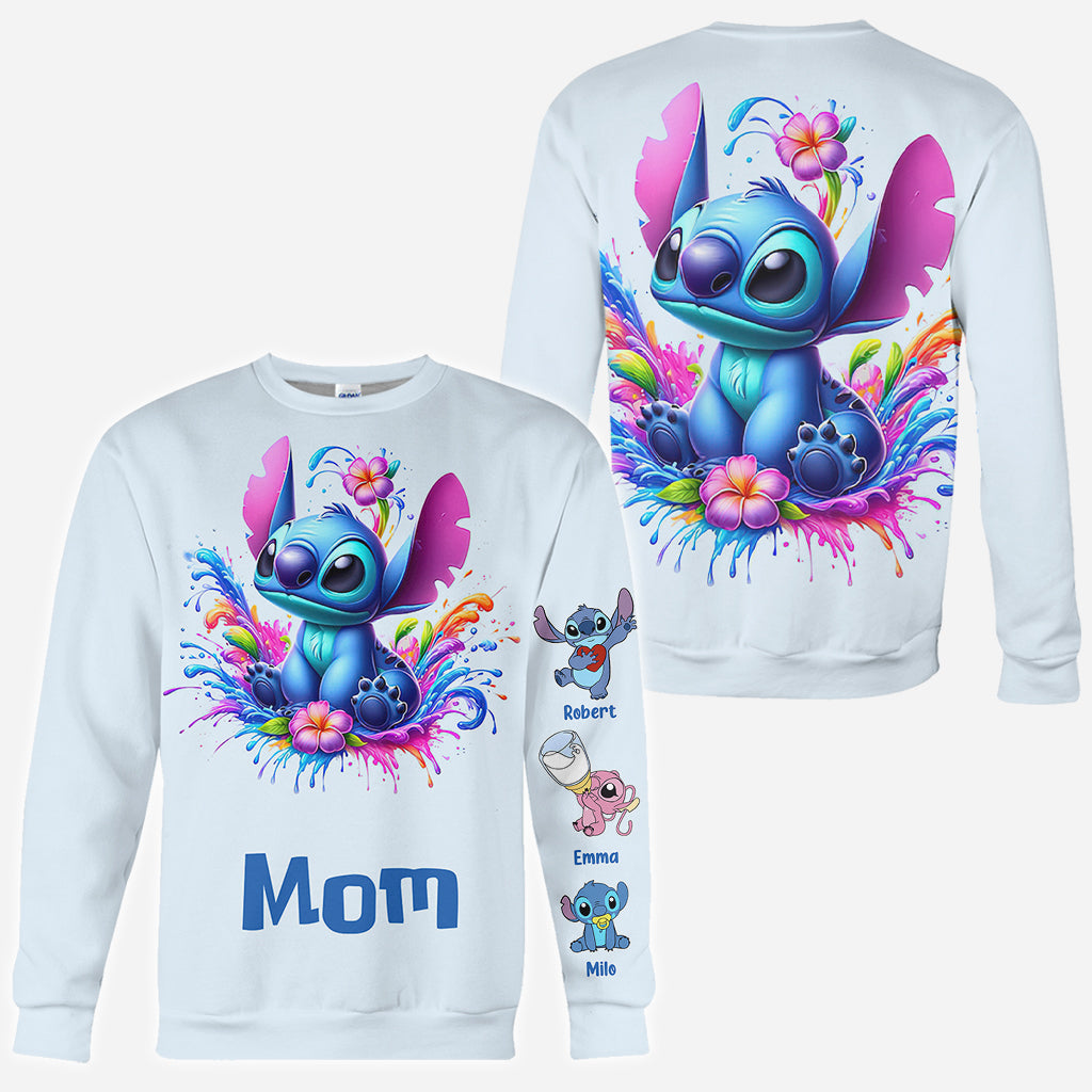 Blue Mother - Personalized Ohana All Over Shirt